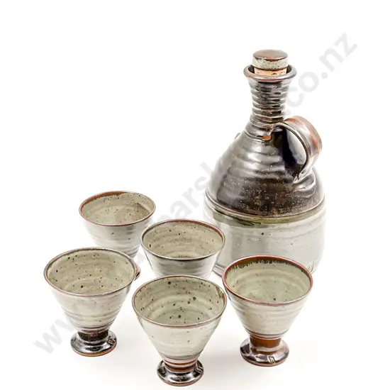 Peter Stichbury Flagon & Five Cups