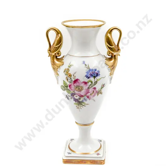 Hand Painted Double Handled Vase