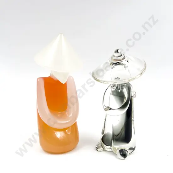 Seguso Murano Kneeling Art Glass Figure & Other