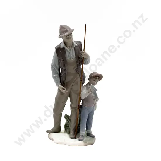 Lladro Figure Group A Father's Pride