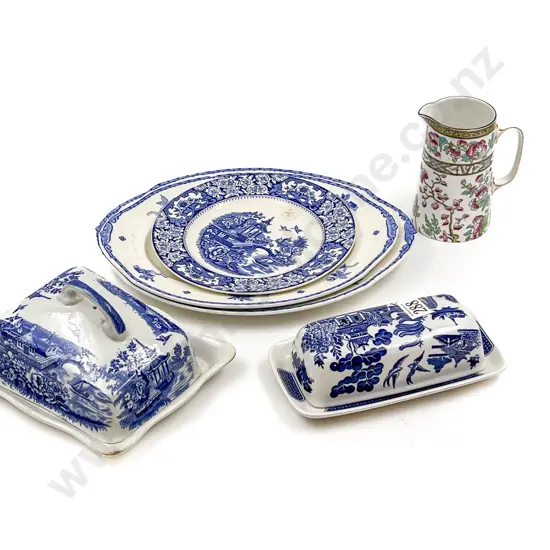 Quantity of Assorted Blue & White China