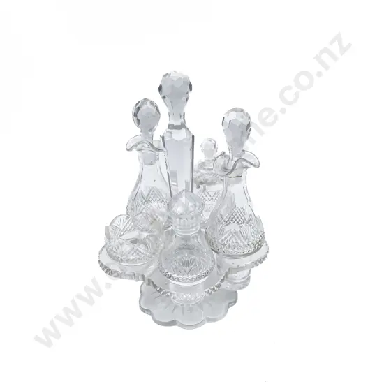 Victorian Glass Cruet Set