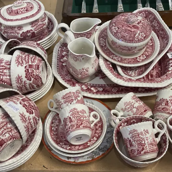 Spode "Tower" Pattern Part Dinnerset & Associated Extras