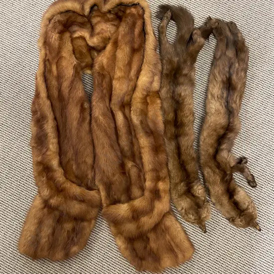 Three Assorted Fur Stoles