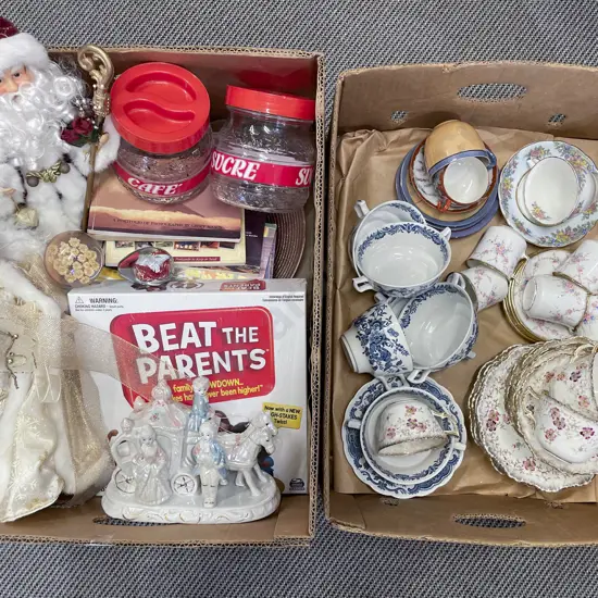Two Boxes of Assorted China