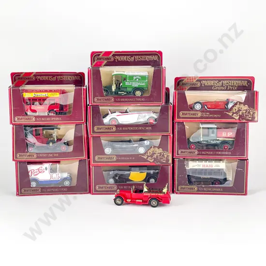10 Matchbox Models of Yesteryear Window Red Boxed