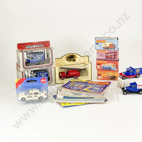 9 Matchbox and Lledo Models Siku Model and Pocket Catalogues