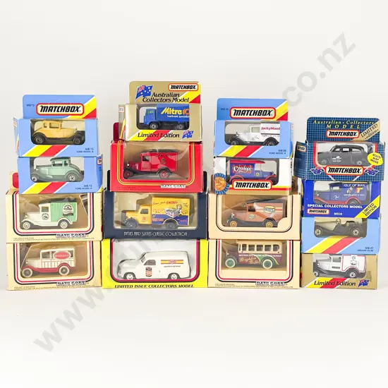 9 Matchbox 1-75 Series MB Window Boxed Promotional Models 5 Lledo and Trax