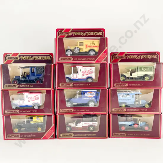 10 Matchbox Models of Yesteryear Window Red Boxed