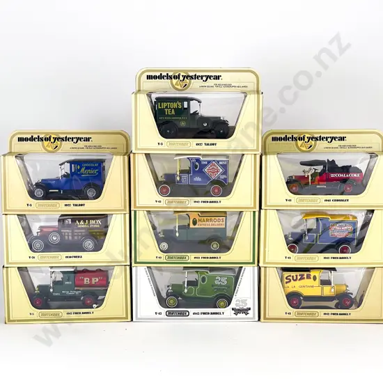 10 Matchbox Models of Yesteryear Window Yellow Boxed
