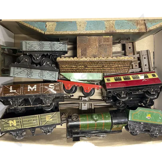Collection Assorted Hornby Tinplate Clockwork Railway