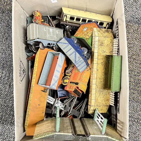 Collection Various British Made Tinplate Clockwork Railways