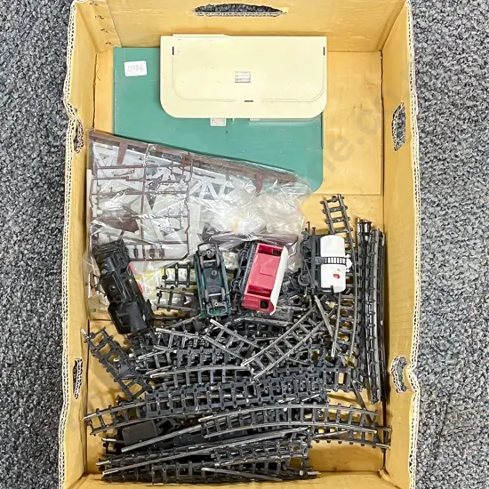 Triang HO Gauge Clockwork Locomotive Rolling Stock Track and part Matchbox BP garage