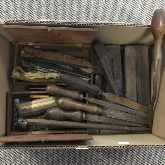 Box of Assorted Vintage Tools