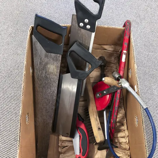 Box of Assorted Tools etc