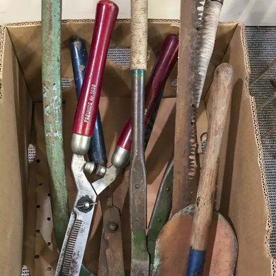 Box of Assorted Vintage Tools