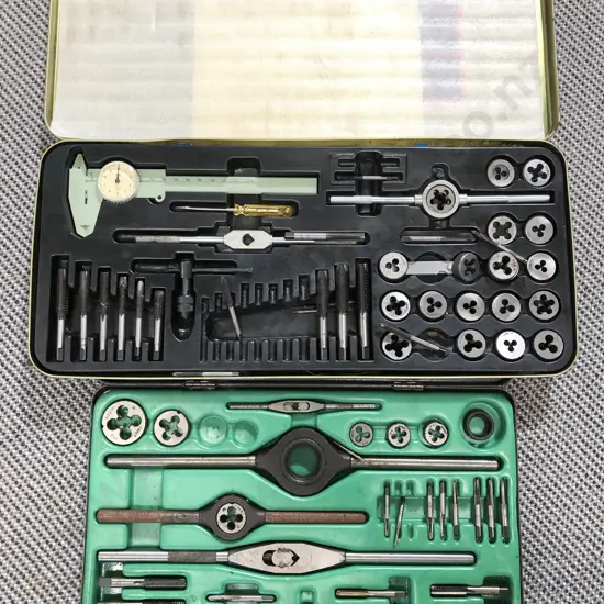 Two Vintage Cased Tap & Die Sets