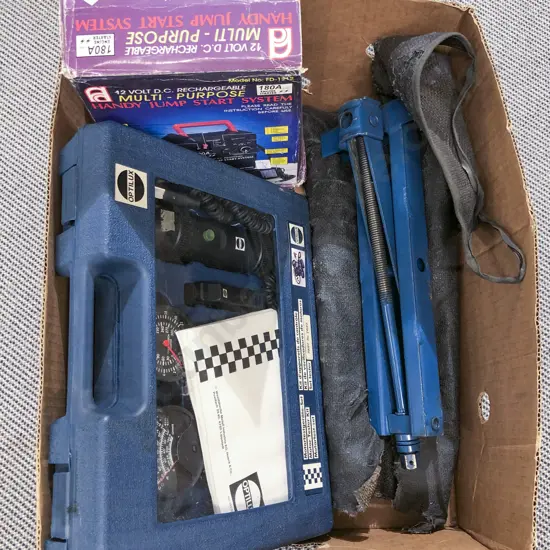 Assorted Car Accessories incl Cased Motor Tester Set