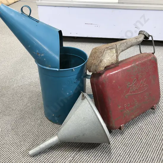 Vintage Lesco Pour-A-Can together with Funnel & Oil Can