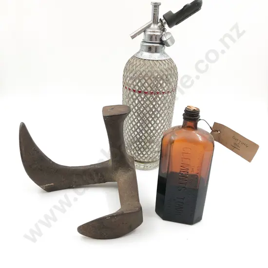 Soda Syphon & Shoe Last etc