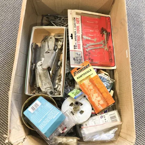 Box of Assorted Tool Fittings and Accessories