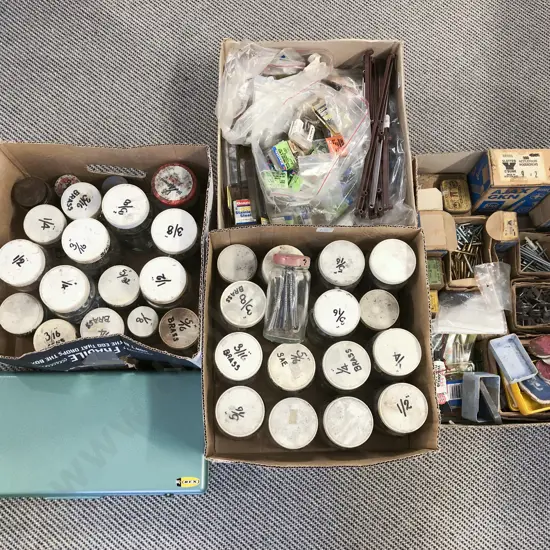 Four Boxes of Assorted Vintage Screws/Nails Etc