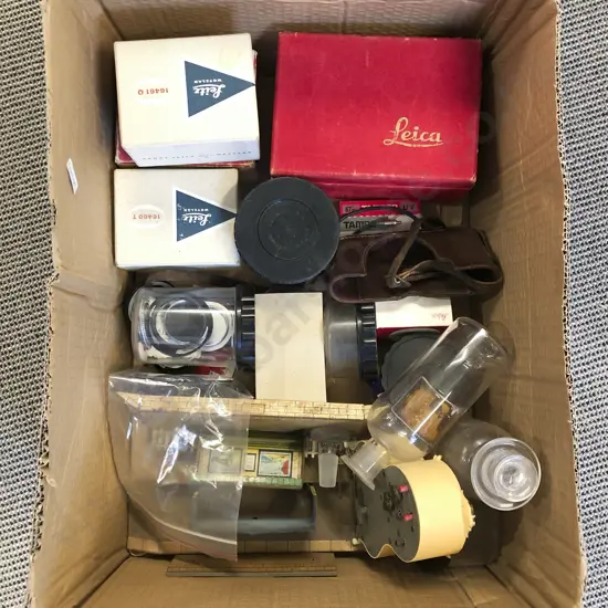 Box of Assorted Camera Accessories etc