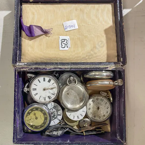 Qty of Assorted Vintage Fob Watches and Watch Parts Etc