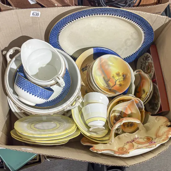 Box of Assorted Fancy China