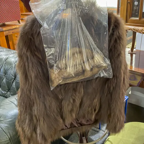 Vintage Fox Fur Jacket & Hat
