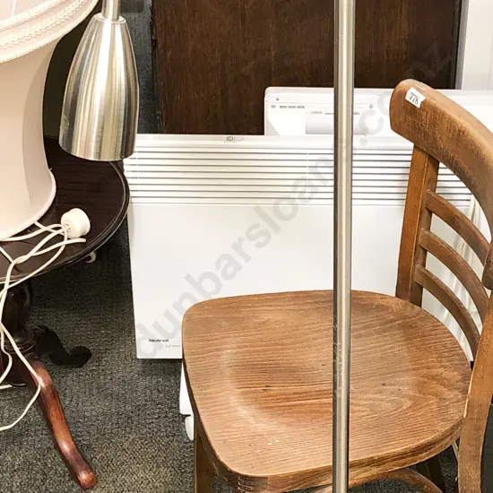 Modern Chrome Two Light Standing Lamp