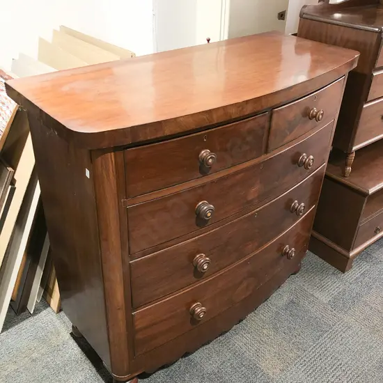 Victorian Mahogany Bowfront Chest of Drawers