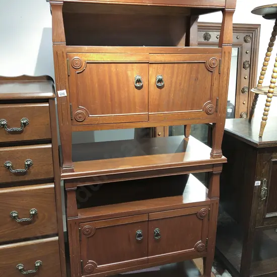 Pair of Mahogany Side Cabinets