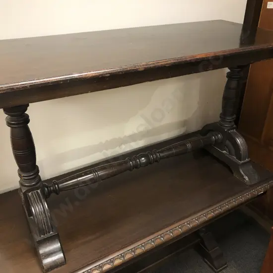 Oak Refectory Console Table