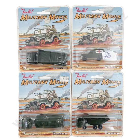 Four Original Bubble Boxed Fun Ho Vehicles