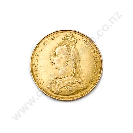 1887 Victoria Full Gold Sovereign no mint mark