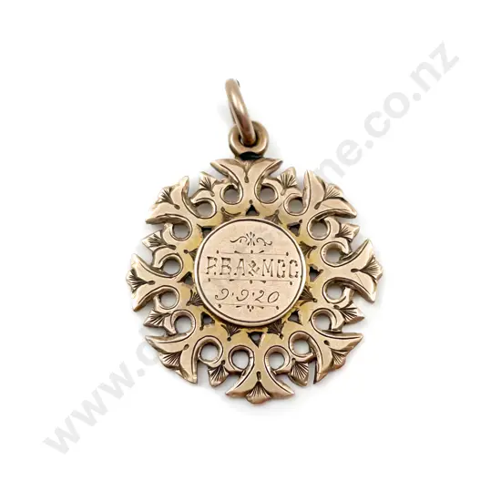 9ct Youths Cycle Road Race Medal