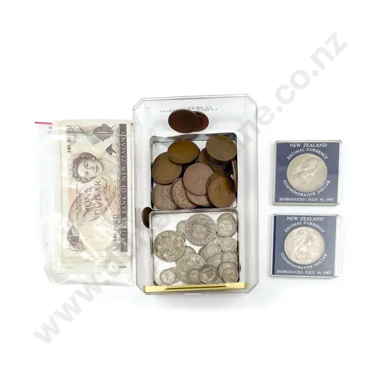 NZ Bank Notes and Small Qty Coinage