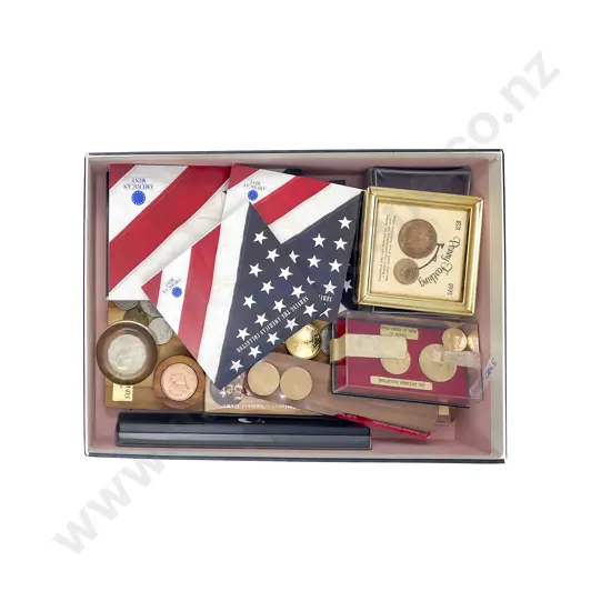 Collection Novelty Mounted Australia and Other Coinage with American Collection Copy Coins
