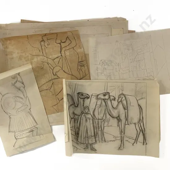John Weeks (1888 - 1965) - 25 Assorted Sketchbook Studies
