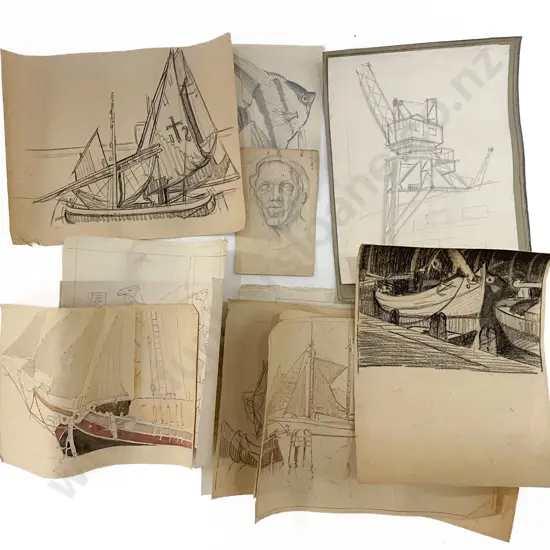 John Weeks (1888 - 1965) - 15 Assorted Sketchbook Studies