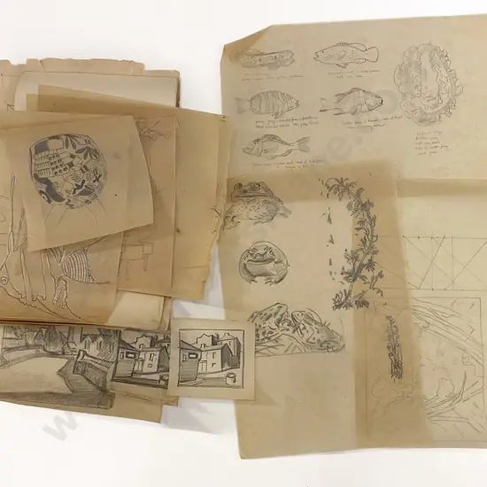 John Weeks (1888 - 1965) - 21 Assorted Sketchbook Studies