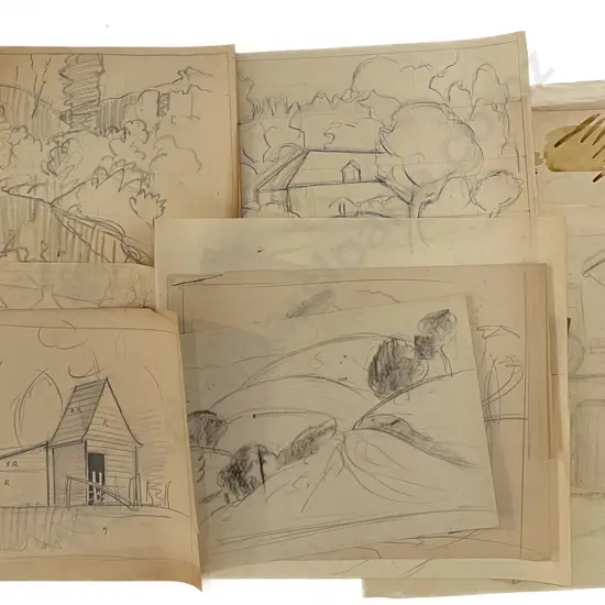 John Weeks (1888 - 1965) - 25 Assorted Sketchbook Studies