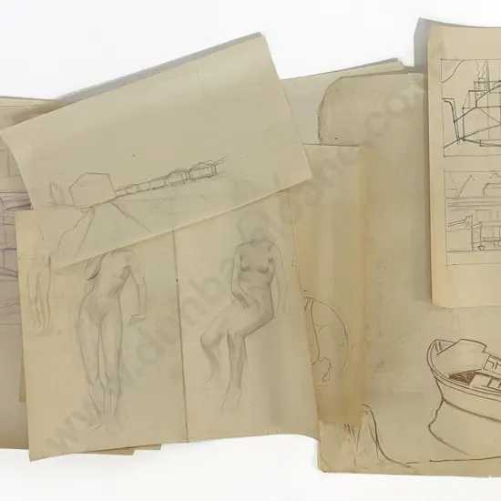 John Weeks (1888 - 1965) - 25 Assorted Sketchbook Studies