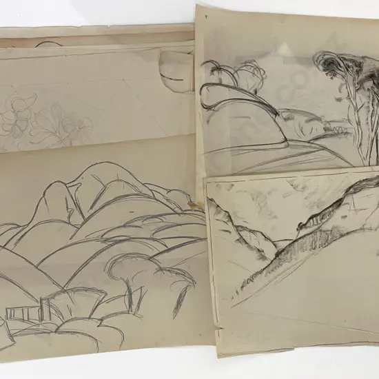 John Weeks (1888 - 1965) - 25 Assorted Sketchbook Studies