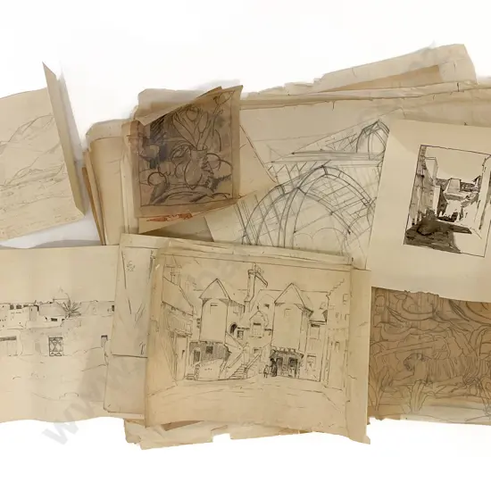John Weeks (1888 - 1965) - 30 Assorted Sketchbook Studies