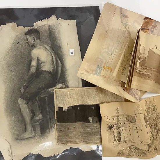 John Weeks (1888 - 1965) - 10 Assorted Sketchbook Studies