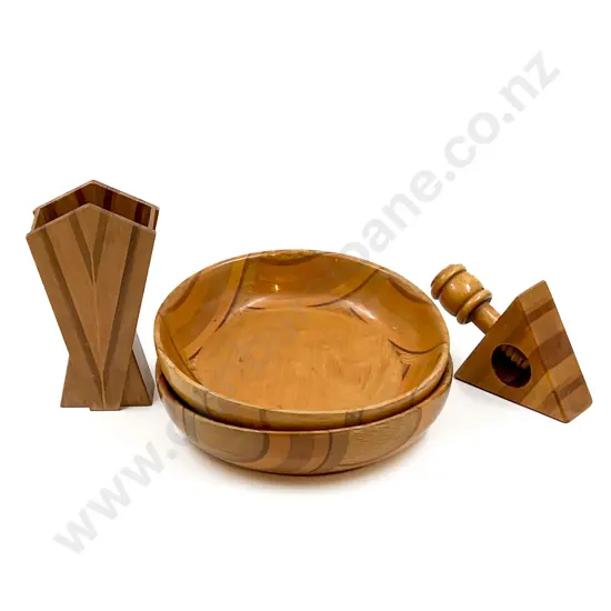 Two NZ Native Timber Bowls and Two Others