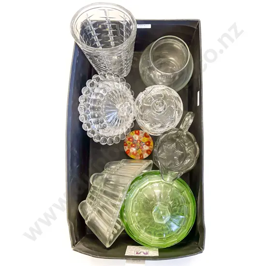 Quantity of Assorted Pressed Glass Ware etc