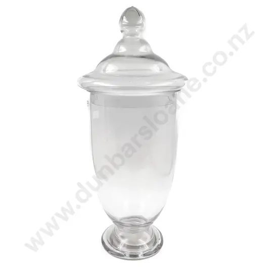 Large French Country Collection Glass Lidded Urn